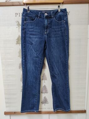 Santana Jeans Women’s Size 8 Dark Wash Mid-Rise Stretch Straight Leg Denim Pants
